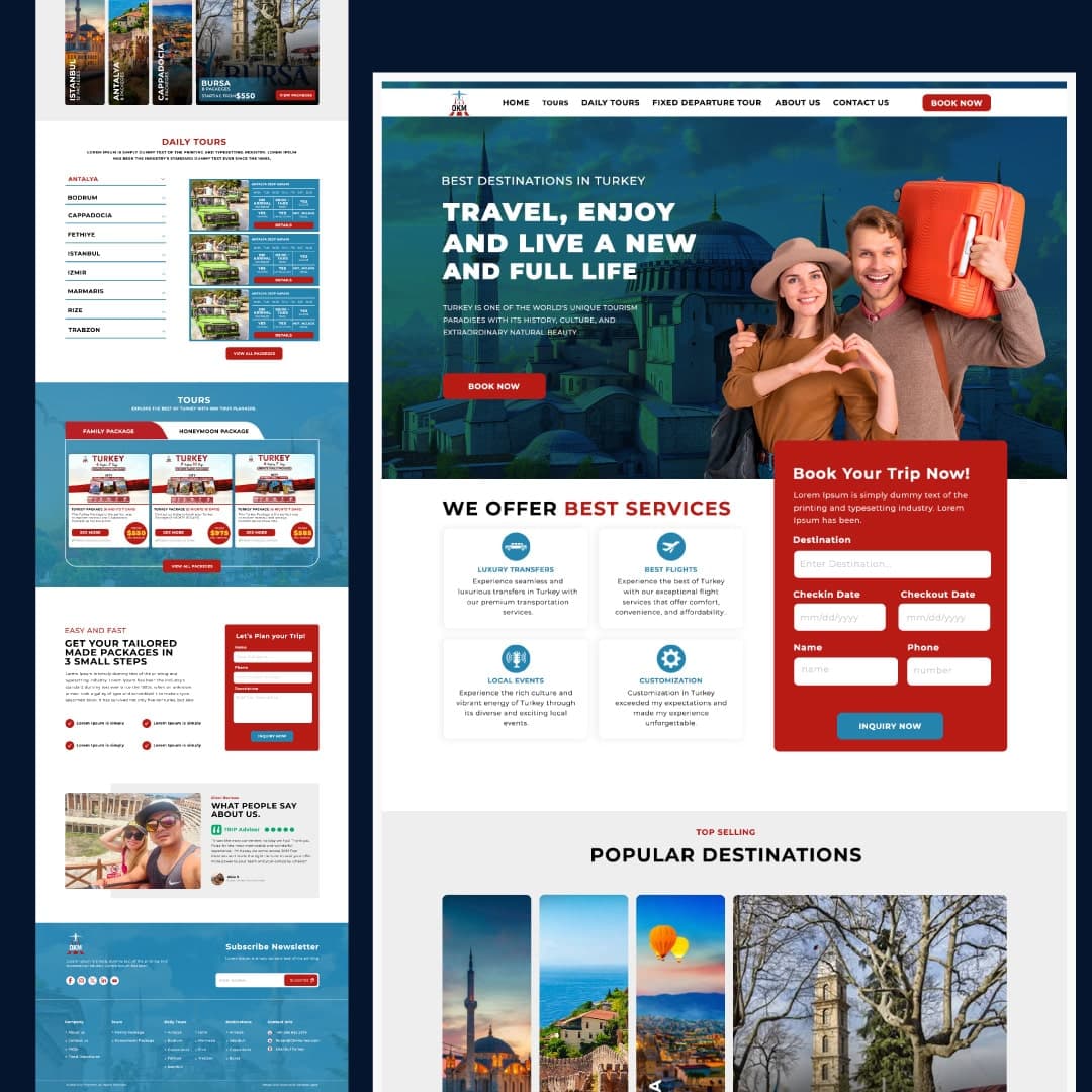 Business website design example — TechForge Lomé