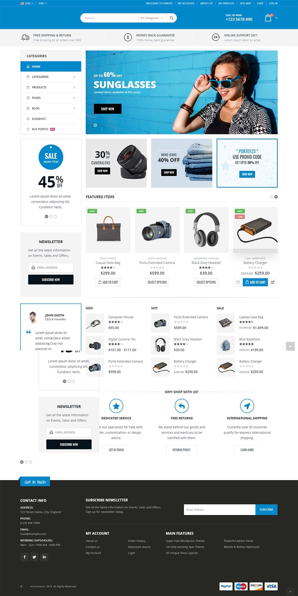 E-commerce website design example — TechForge Lomé